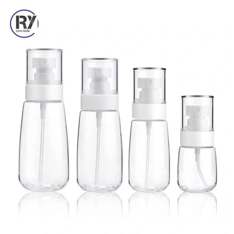 Small Size Cosmetic Plastic PETG Refillable Travel Mist 120ml 150ml Plastic Spray Bottles for Hand Sanitizer