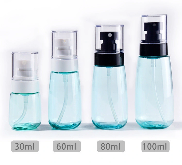 Small Size Cosmetic Plastic PETG Refillable Travel Mist 120ml 150ml Plastic Spray Bottles for Hand Sanitizer