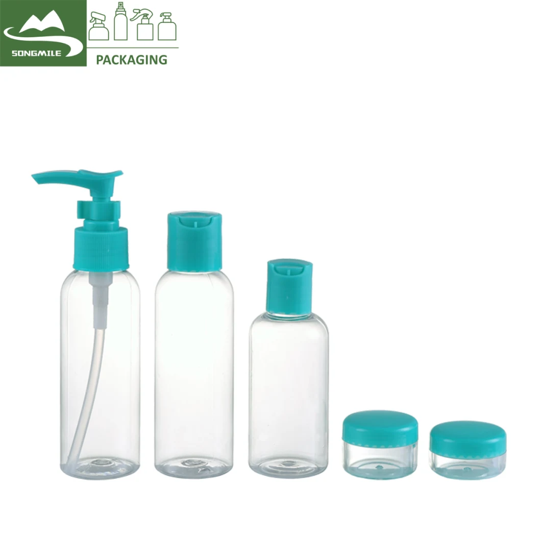 Toiletry 50ml Cosmetic Packaging PETG Bottle Kit Pet Travel Bottles